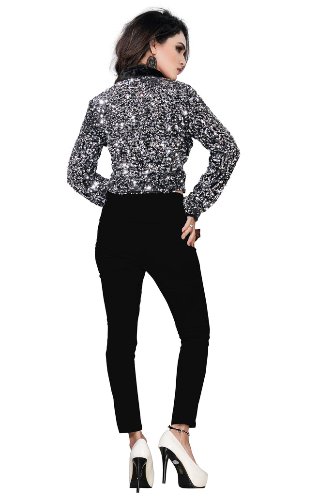 Partywear Velvet Sequins Jacket