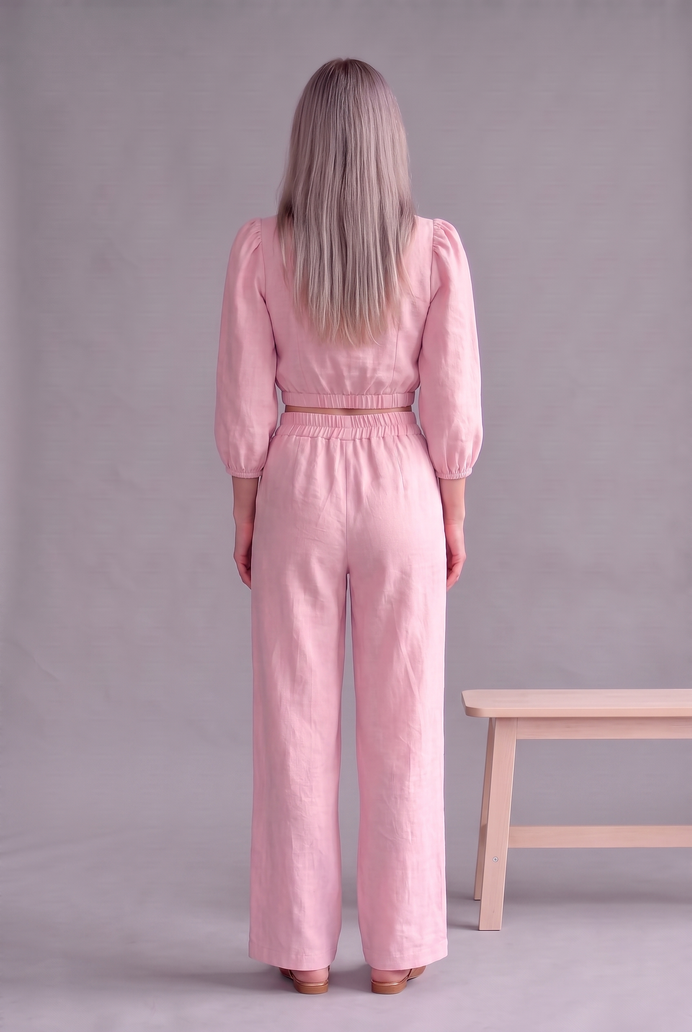 Balloon Sleeve Cotton Co-ord Set