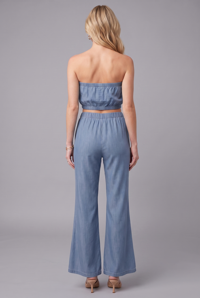 Denim Tube Co-ord Set