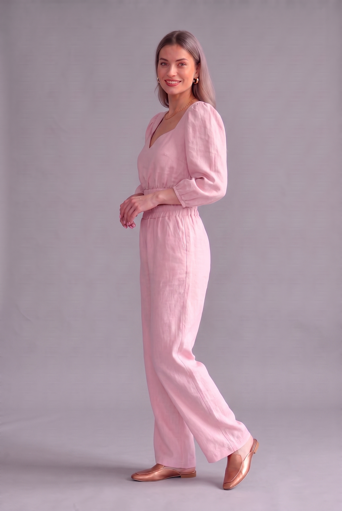 Balloon Sleeve Cotton Co-ord Set