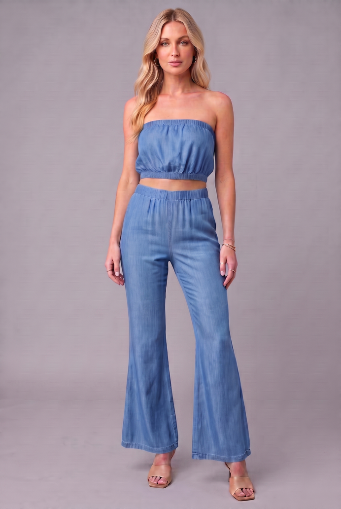 Denim Tube Co-ord Set