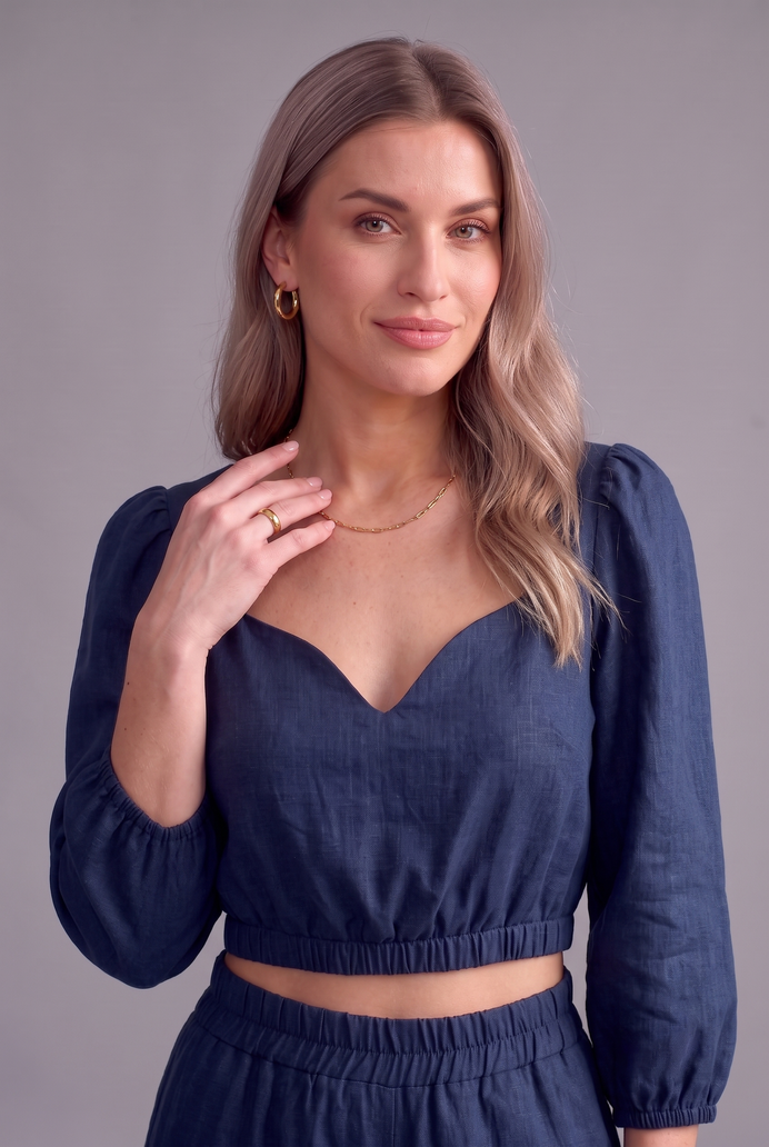 Balloon Sleeve Cotton Co-ord Set