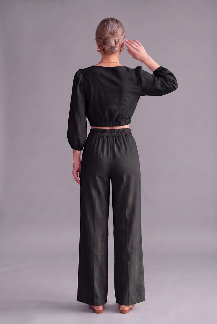 Balloon Sleeve Cotton Co-ord Set