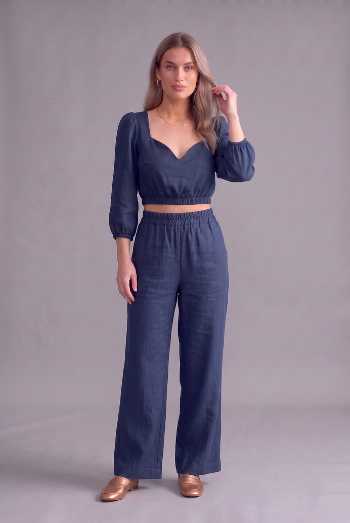 Balloon Sleeve Cotton Co-ord Set