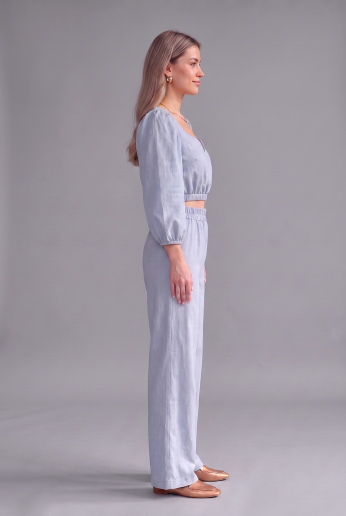 Balloon Sleeve Cotton Co-ord Set