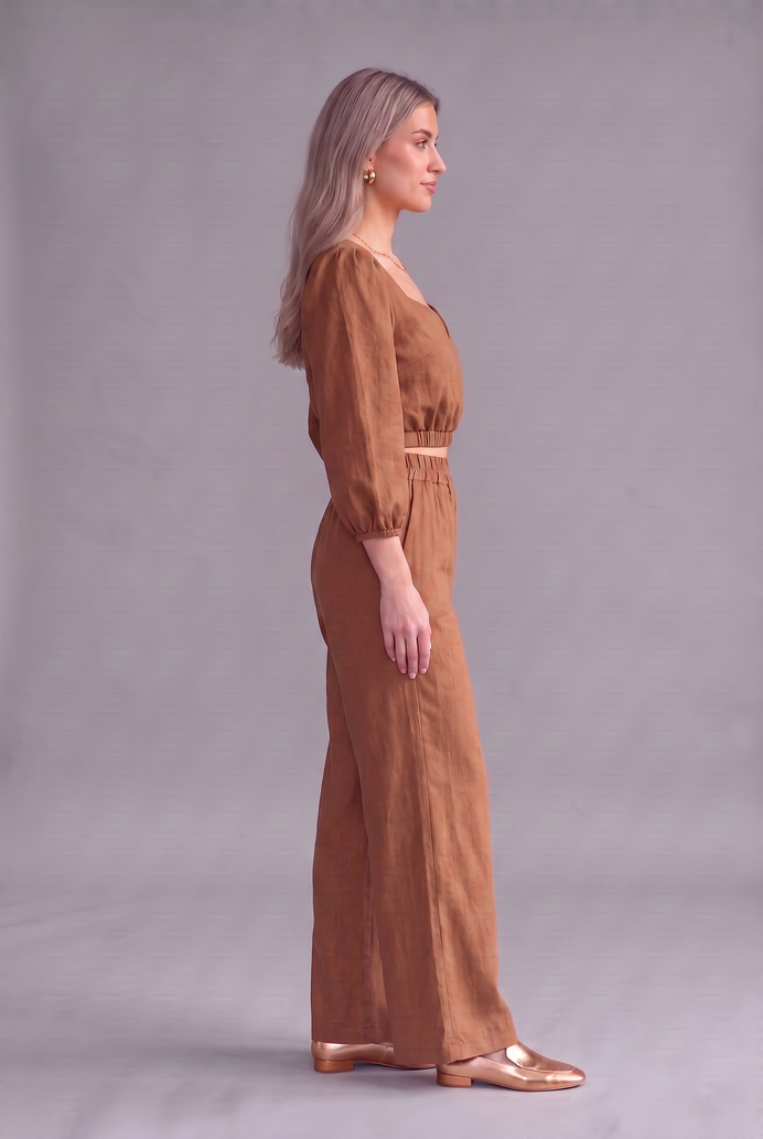 Balloon Sleeve Cotton Co-ord Set