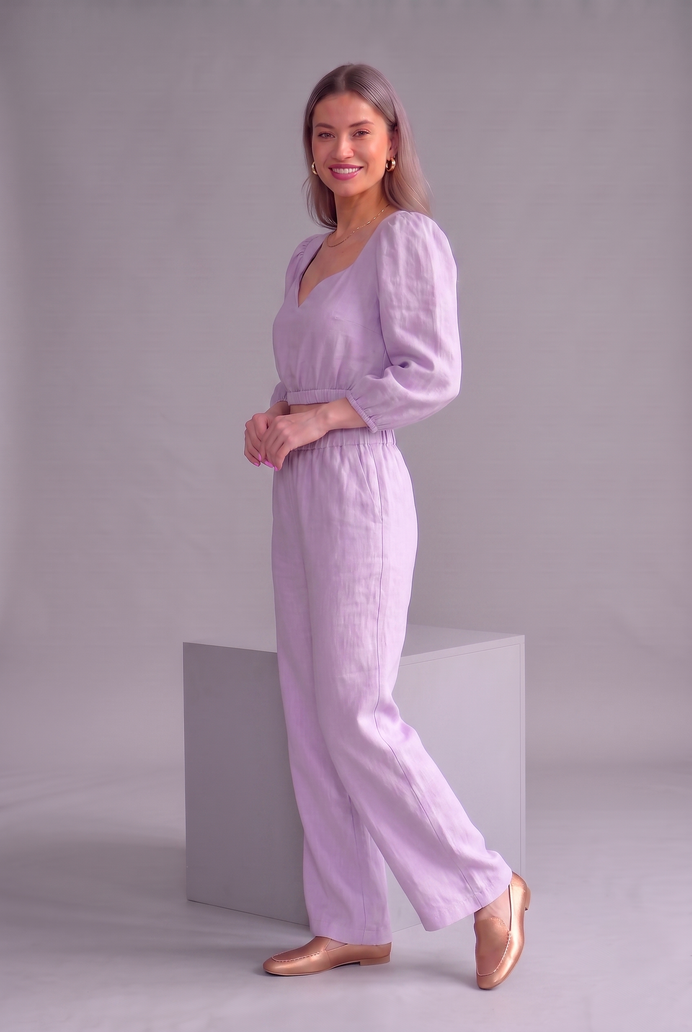 Balloon Sleeve Cotton Co-ord Set
