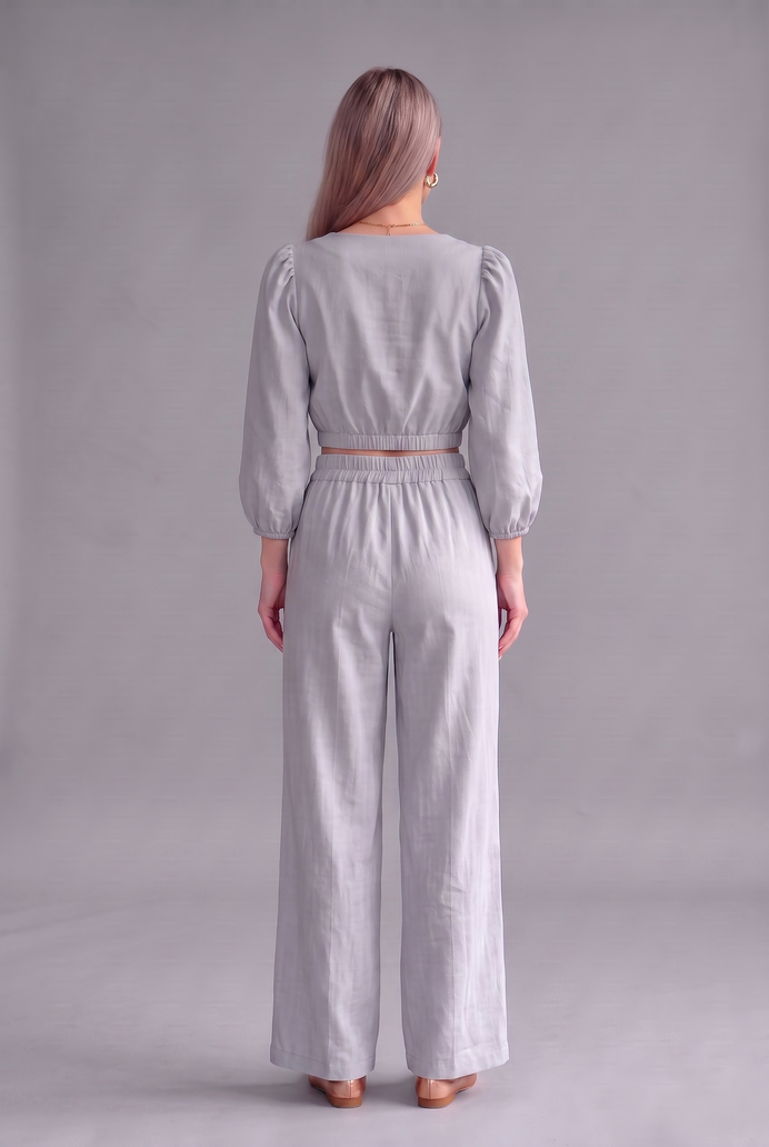Balloon Sleeve Cotton Co-ord Set