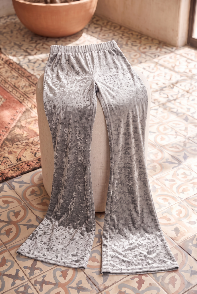 Korean Velvet Bell Bottom Pant