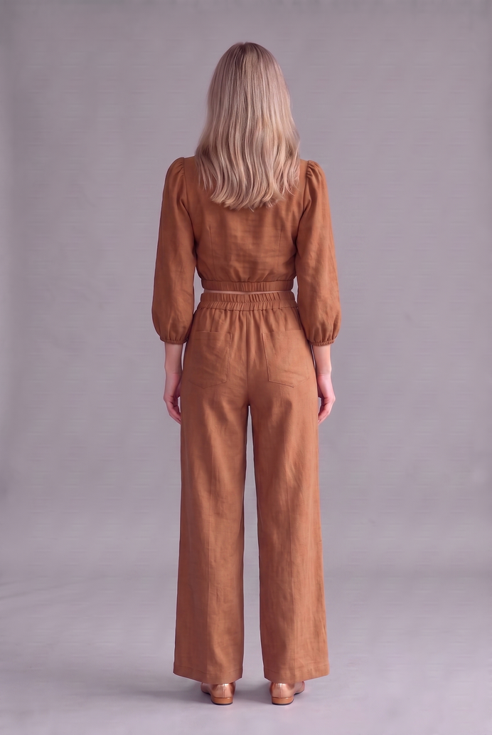 Balloon Sleeve Cotton Co-ord Set