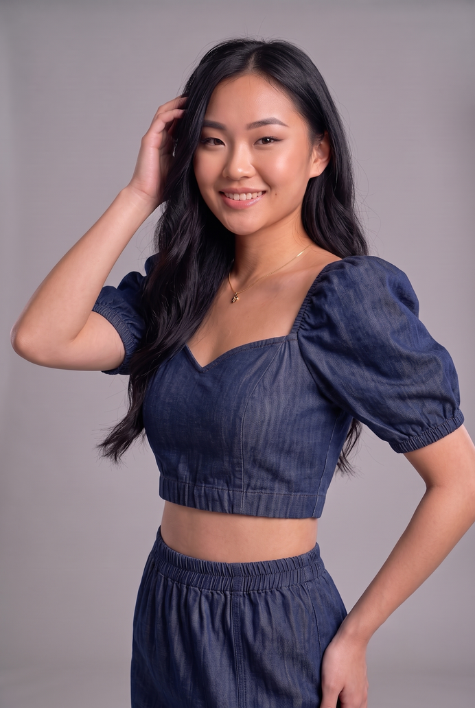 Puff Sleeve Denim Co-ord Skirt & Top Set