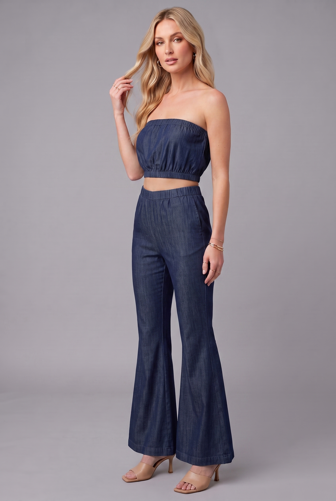 Denim Tube Co-ord Set