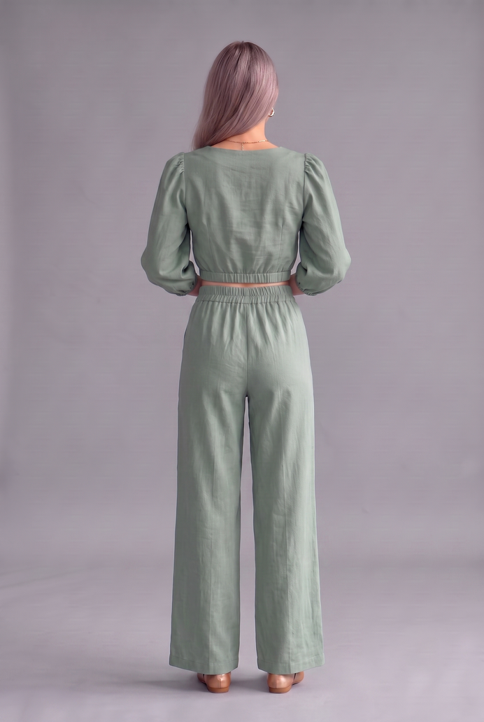 Balloon Sleeve Cotton Co-ord Set