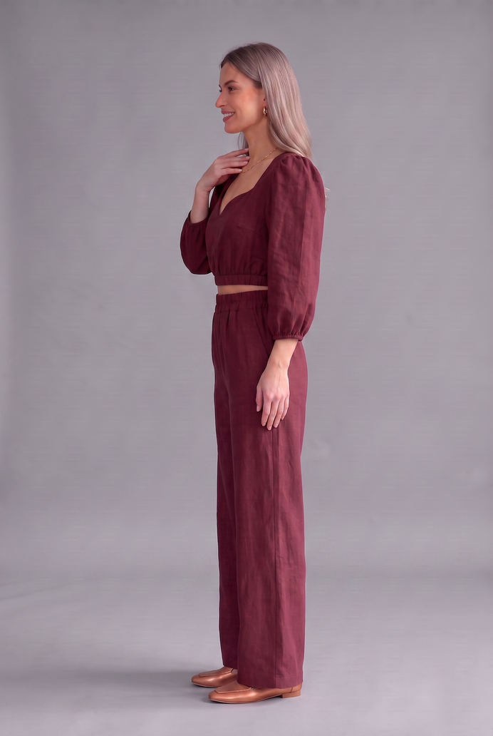 Balloon Sleeve Cotton Co-ord Set