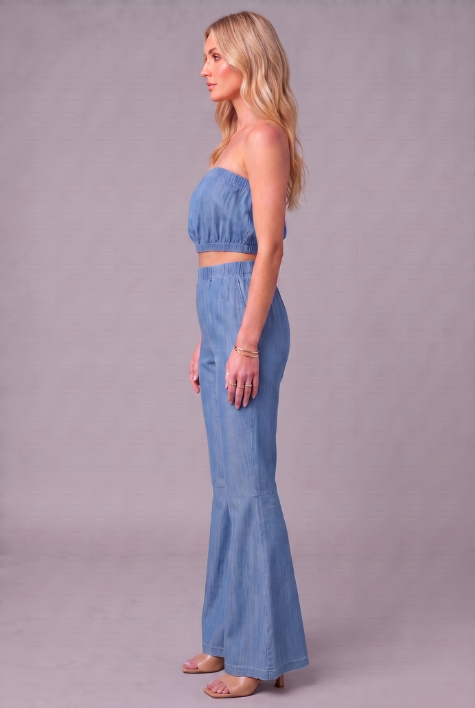 Denim Tube Co-ord Set