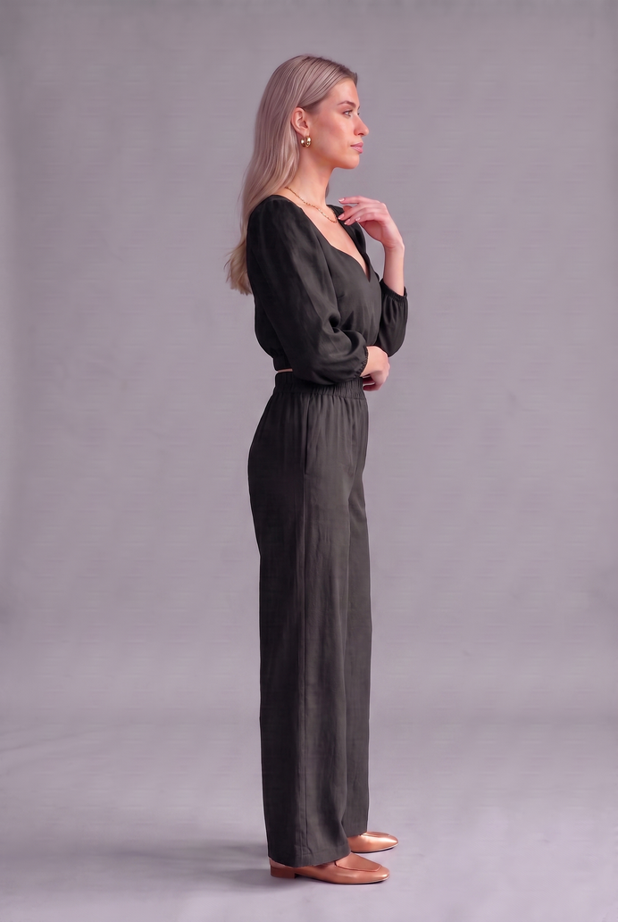 Balloon Sleeve Cotton Co-ord Set