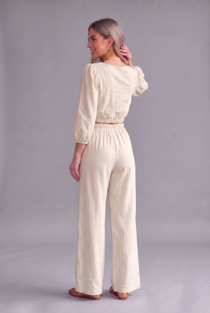 Balloon Sleeve Cotton Co-ord Set