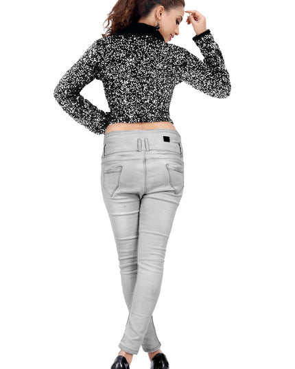 Partywear Velvet Sequins Jacket