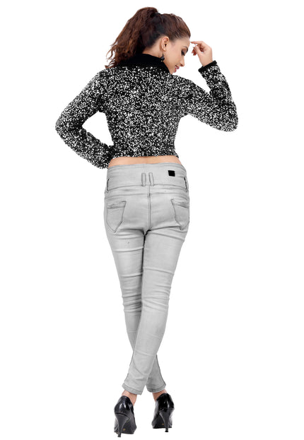 Partywear Velvet Sequins Jacket