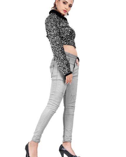 Partywear Velvet Sequins Jacket