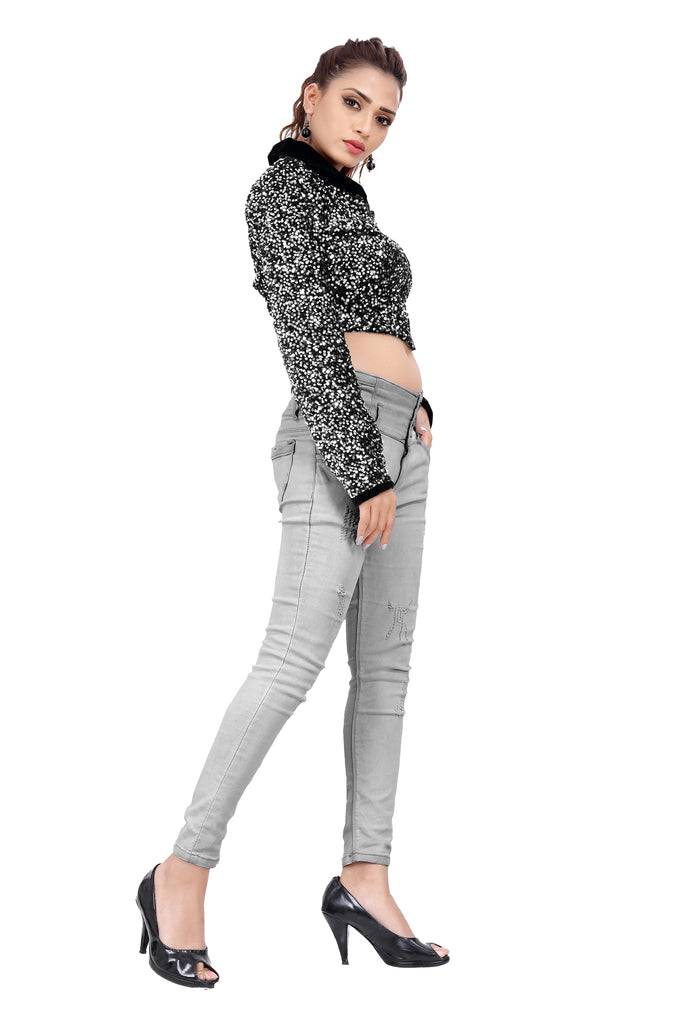 Partywear Velvet Sequins Jacket