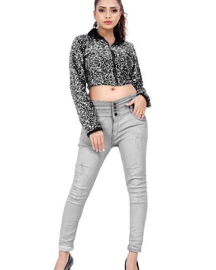 Partywear Velvet Sequins Jacket