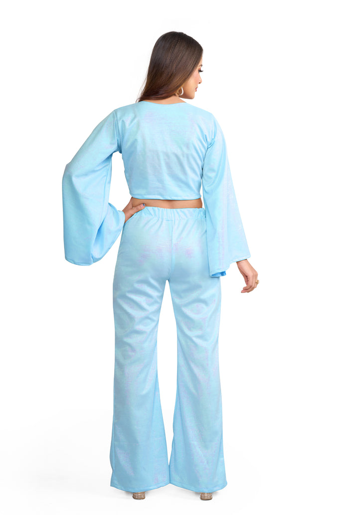 Stylish Flared Sleeve Co-ord Set