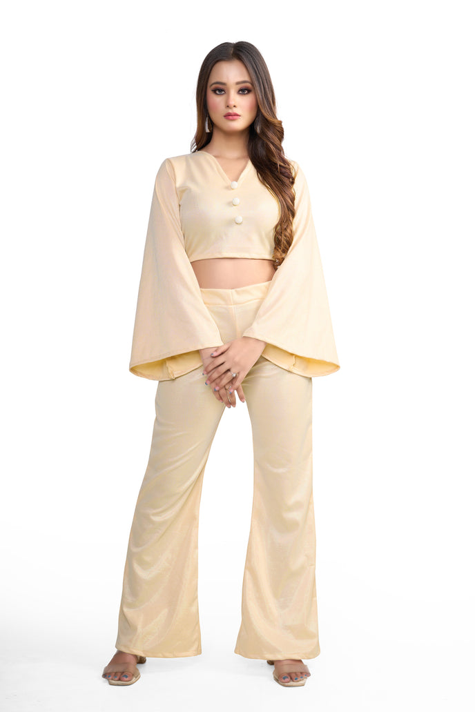 Stylish Flared Sleeve Co-ord Set