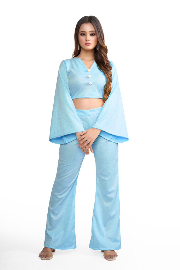 Stylish Flared Sleeve Co-ord Set
