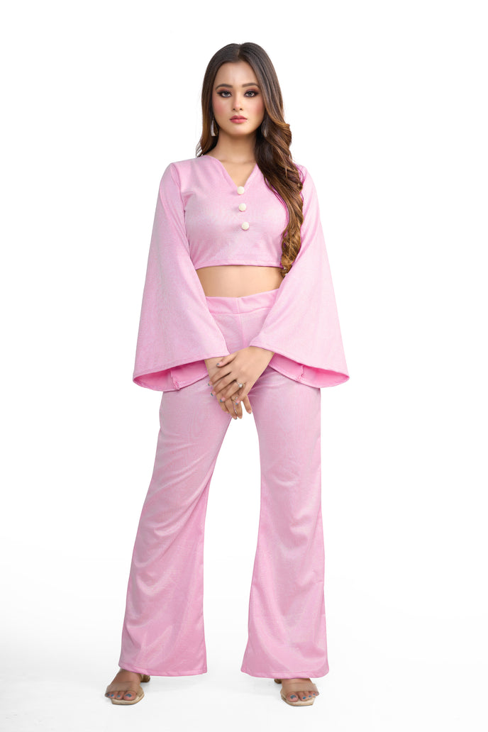 Stylish Flared Sleeve Co-ord Set