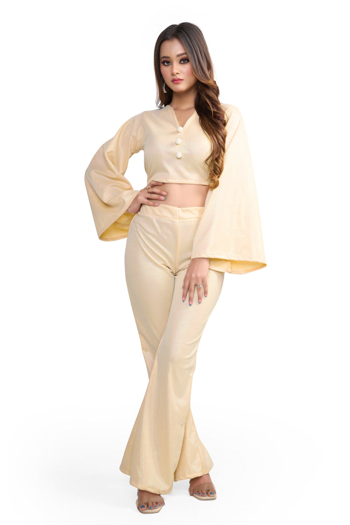 Stylish Flared Sleeve Co-ord Set