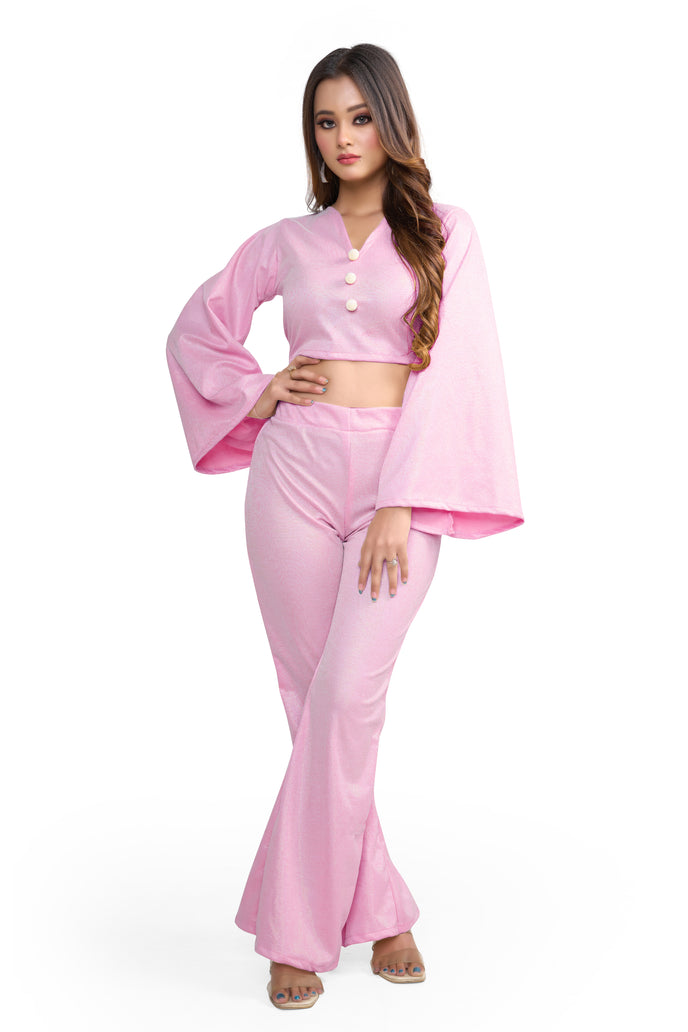 Stylish Flared Sleeve Co-ord Set