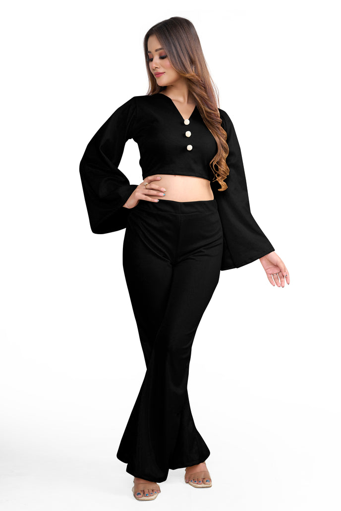 Stylish Flared Sleeve Co-ord Set