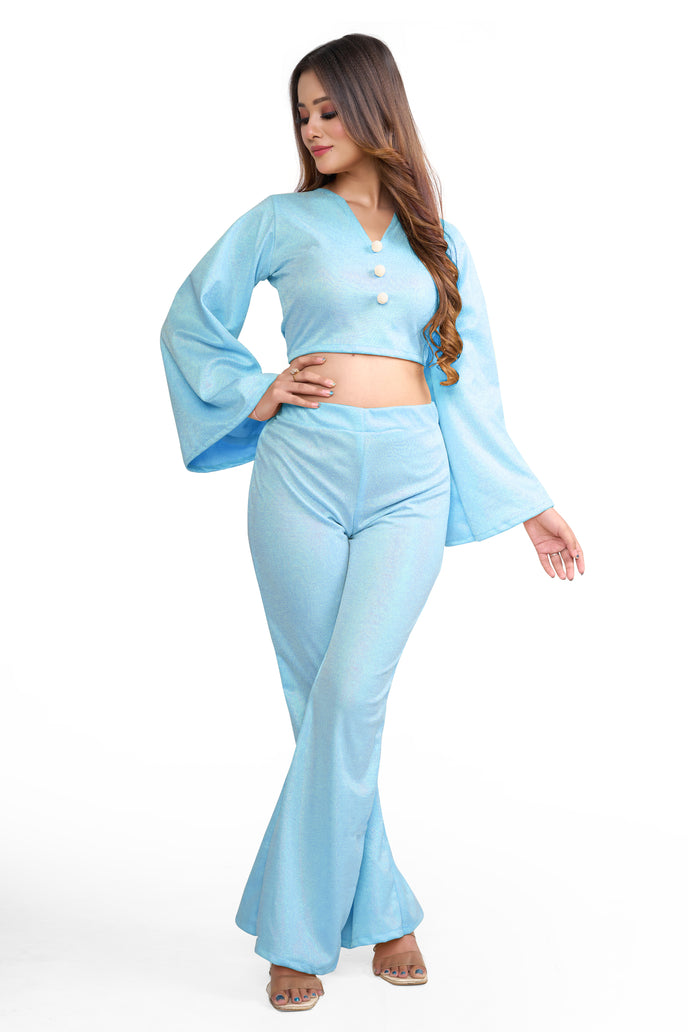 Stylish Flared Sleeve Co-ord Set