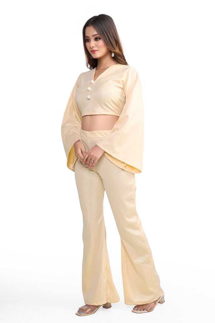 Stylish Flared Sleeve Co-ord Set