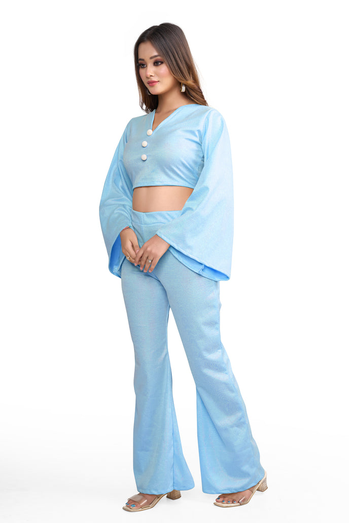 Stylish Flared Sleeve Co-ord Set