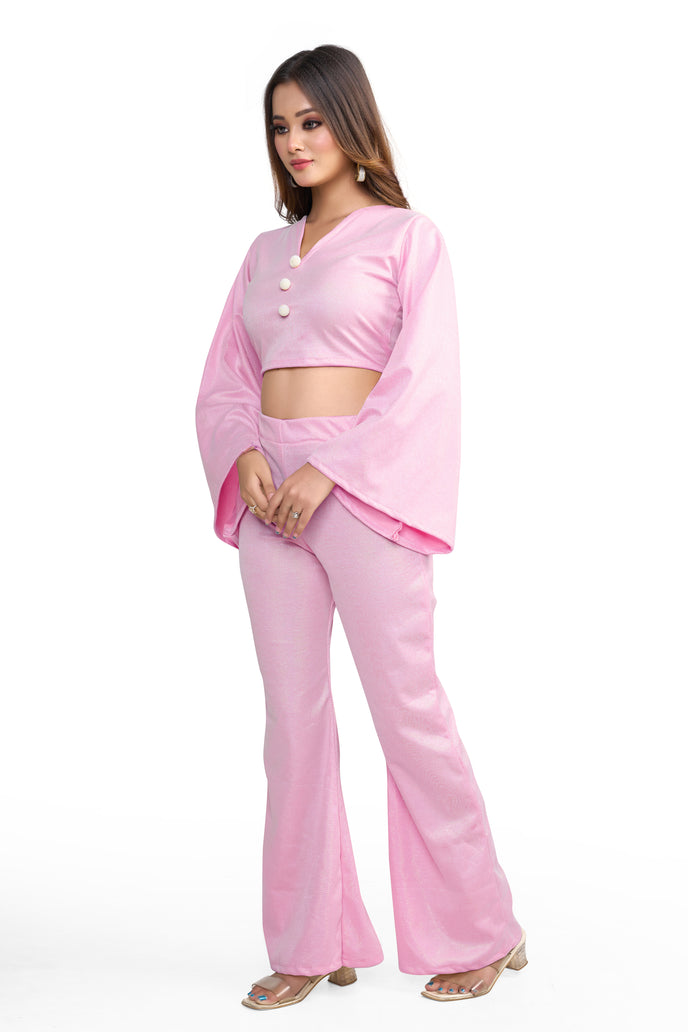 Stylish Flared Sleeve Co-ord Set