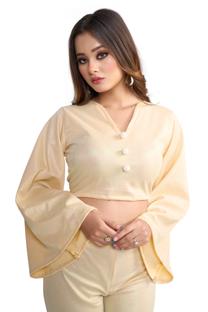Stylish Flared Sleeve Co-ord Set