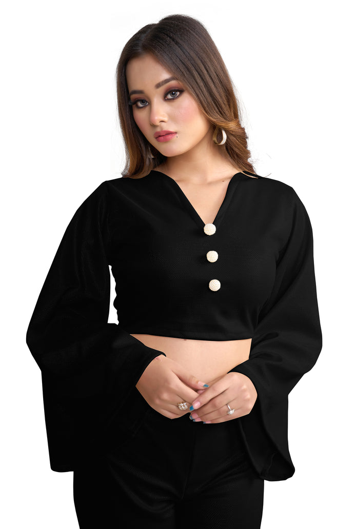 Stylish Flared Sleeve Co-ord Set