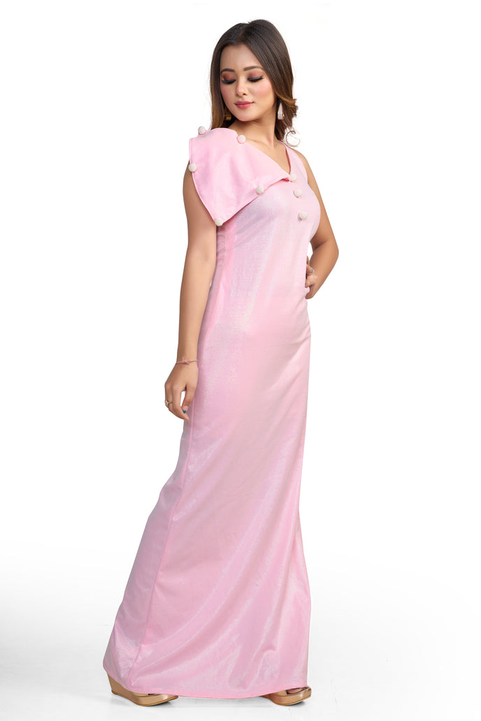 Western Side Slit Bodycon Long Dress